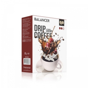 Свежеобжаренный натуральный молотый кофе BALANCER со вкусом черешни, 5 дрип-пакетов